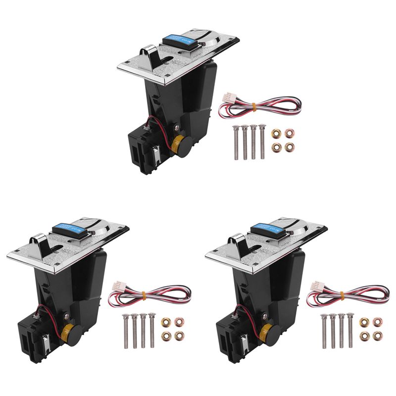 Arcade Game Vending Machine - Y67A-3X Multi Coin Acceptor Electronic Roll