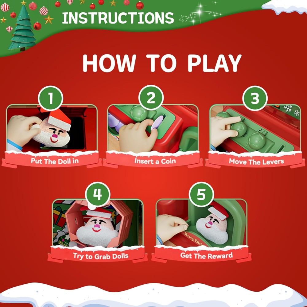 Christmas Claw Machine For Kid – Arcade Toy Vending Machine recenzja i cena