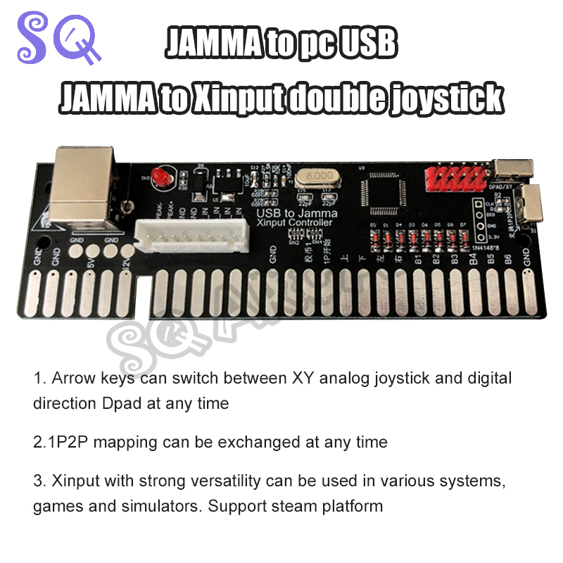 USB to Jamma Xinput Controller – Coin Acceptor Selector recenzja i cena
