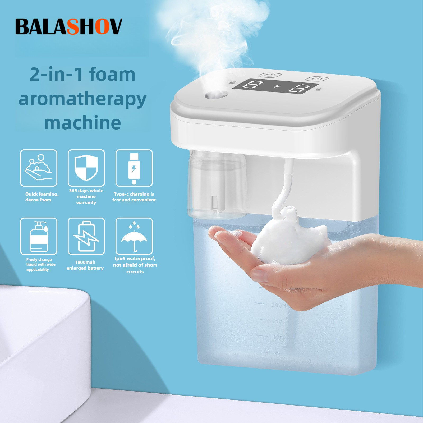 Automatic Soap Dispenser Foam  – Bubble Gum Machine recenzja i cena