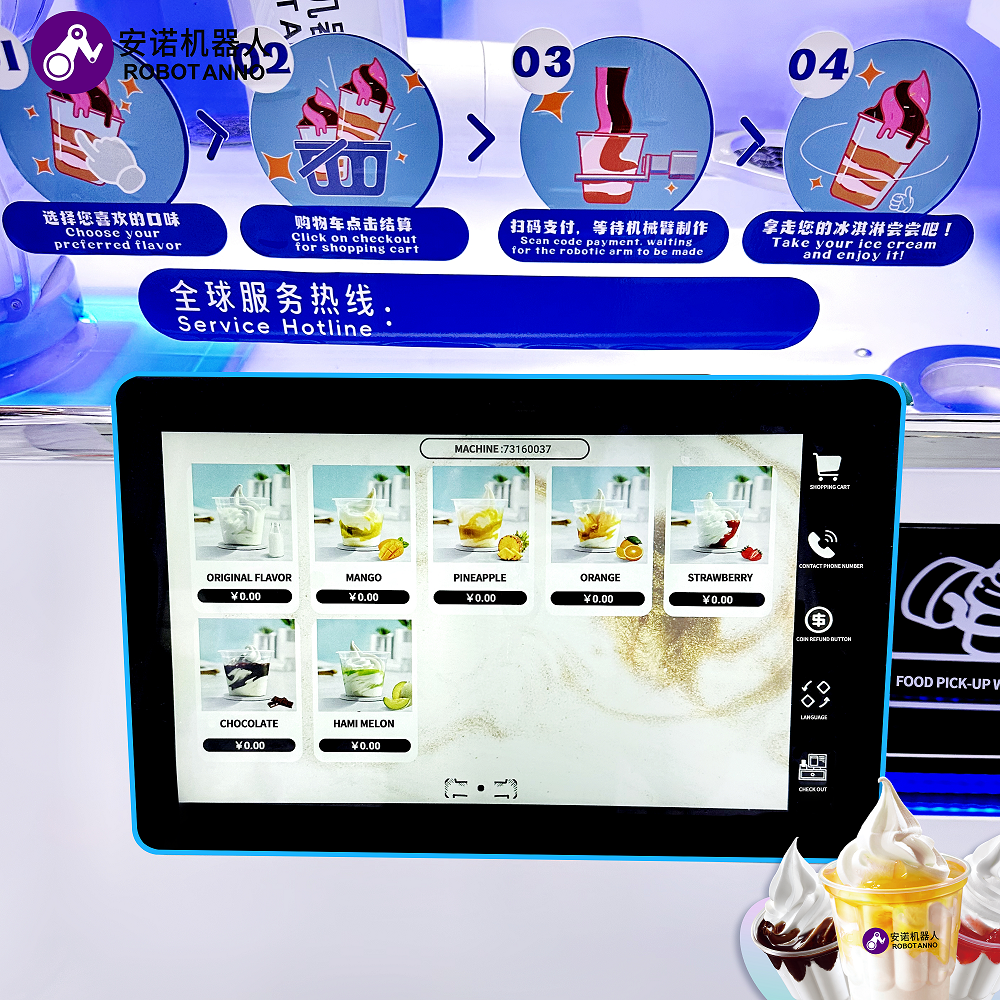 Full Automatically Ice Cream V – Vending Machine Qr Code recenzja i cena