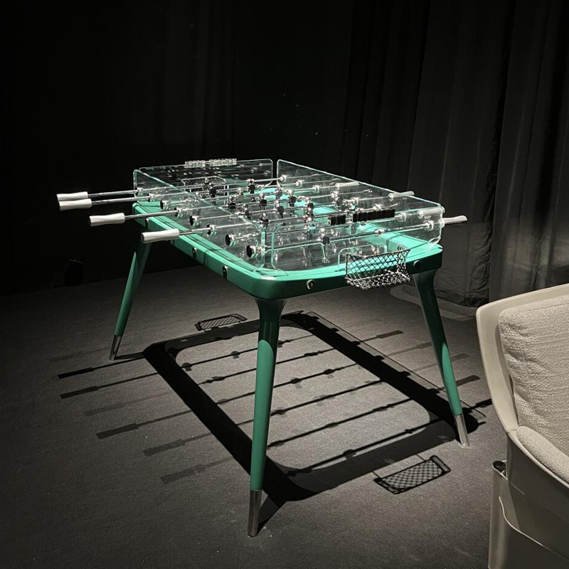 Light Luxury Glass Foosball Ta – Foosball Table Commercial recenzja i cena