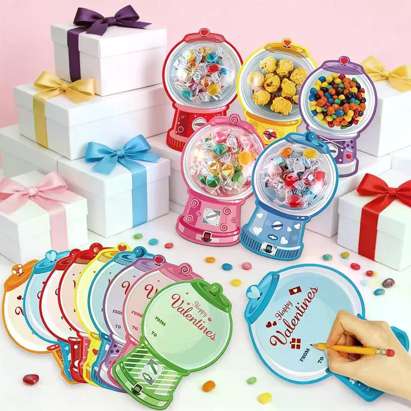 18/36 Pcs DIY Valentines Candy – Bubble Gum Machine recenzja i cena