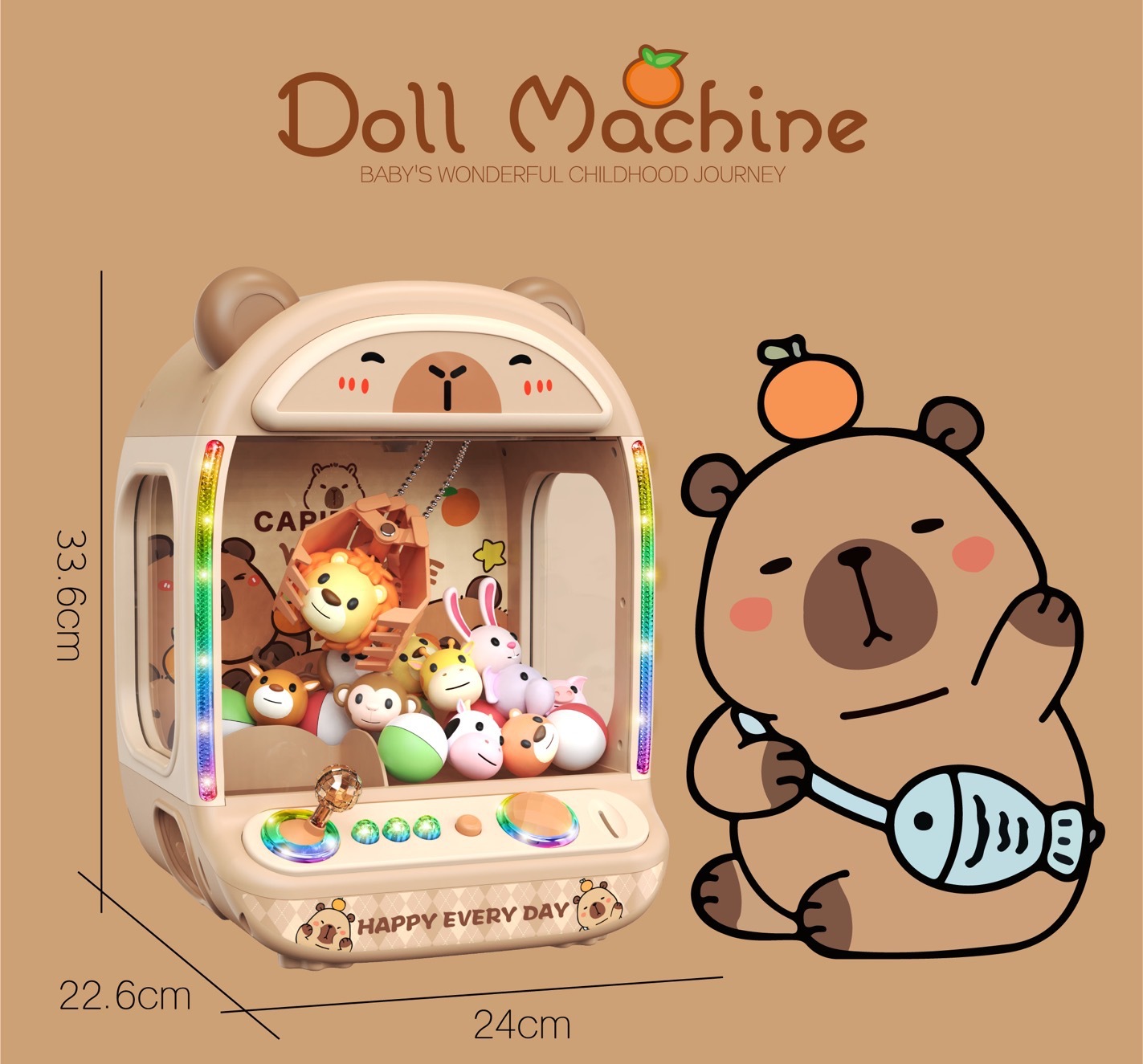 DIY Doll Machine Kids Coin Ope – Claw Crane Machine recenzja i cena