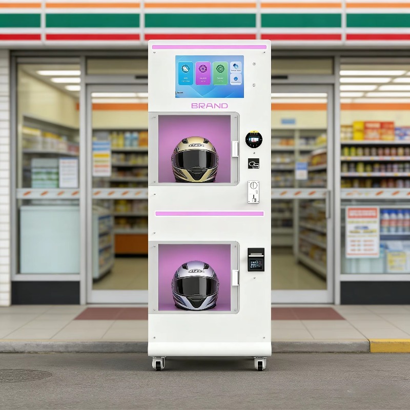 Custom Double Warehouse Helmet – Vending Machine Qr Code recenzja i cena