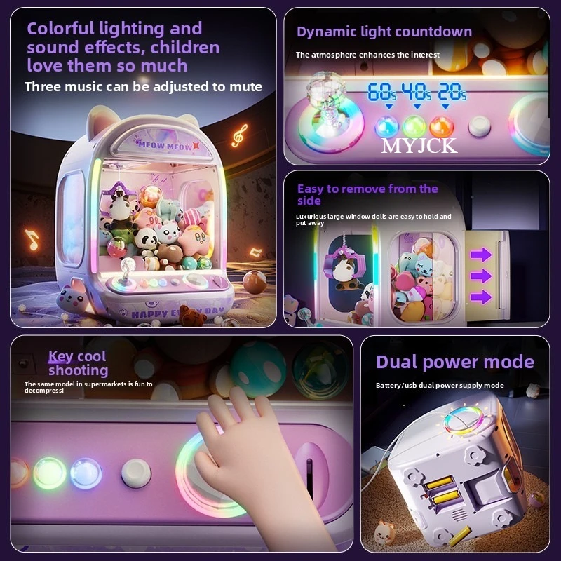 DIY Purple Automatic Doll Mach – Claw Crane Machine recenzja i cena