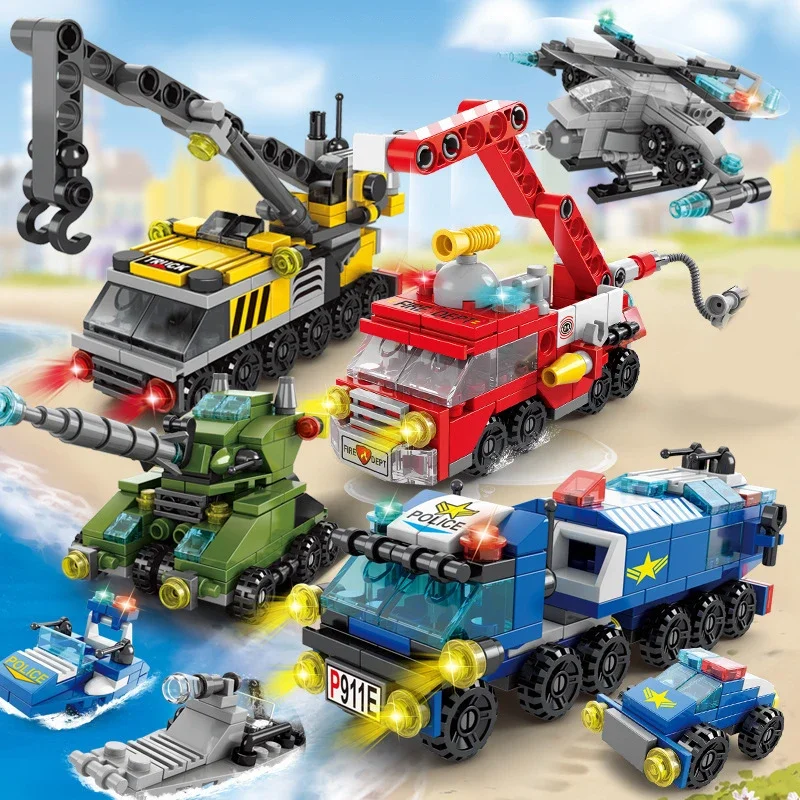 City Fire Car Building Blocks  – Claw Crane Machine recenzja i cena