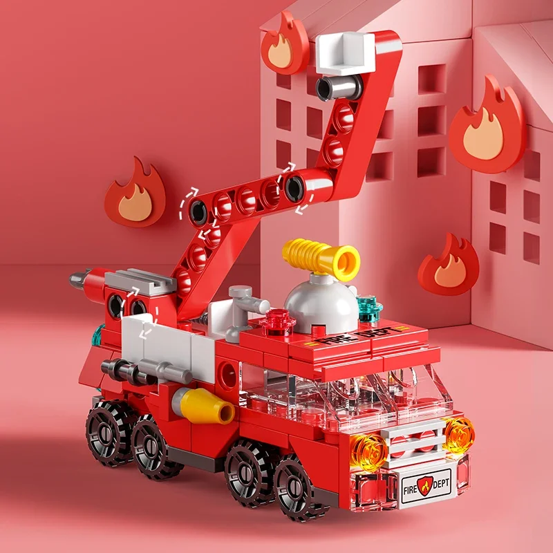 City Fire Car Building Blocks  – Claw Crane Machine recenzja i cena